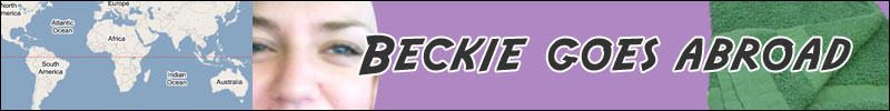 Beckie goes abroad.